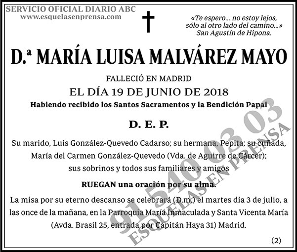 María Luisa Malvárez Mayo